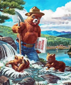 Smokey Bear Paint By Numbers