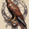 Steampunk Sharp Eagle Paint By Number