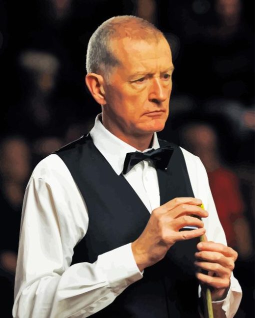 Steve Davis Snooker Player Paint By Numbers