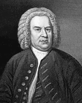 Black And White Johann Bach Paint By Numbers