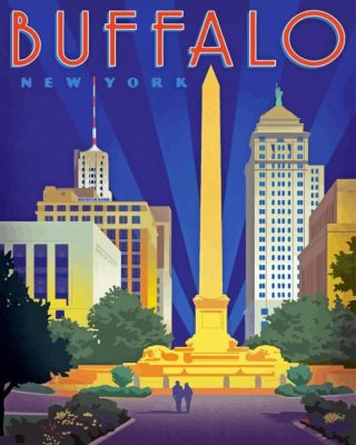 Buffalo New York Poster Paint By Numbers