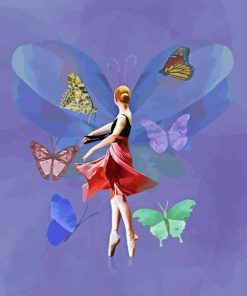 Butterfly Ballerina Paint By Numbers