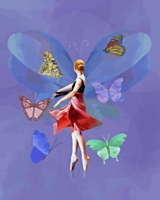 Butterfly Ballerina Paint By Numbers