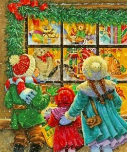 Christmas Children Paint By Number