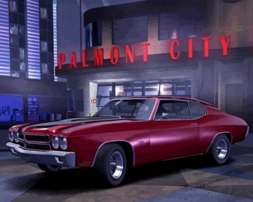 Classic Chevy Chevelle Super Sport Paint By Number