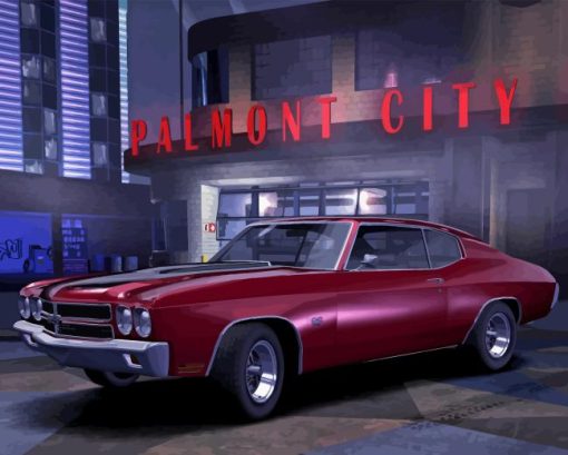 Classic Chevy Chevelle Super Sport Paint By Number