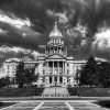 Black And White Colorado State Capitol Paint By Numbers