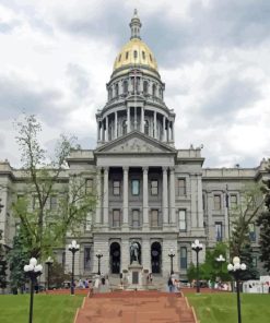 Colorado State Capitol Paint By Number