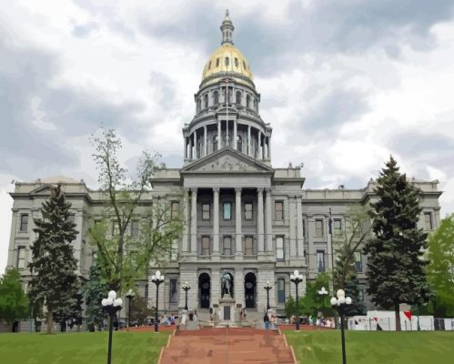 Colorado State Capitol Paint By Number