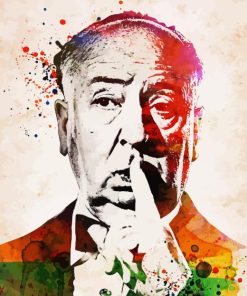 Colorful Alfred Hitchcock Paint By Number