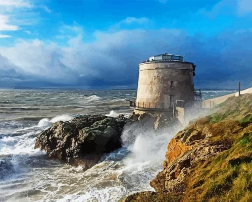 Dublin Martello Tower Paint By Number