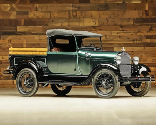 Ford Model A Pickup Roadster Paint By Numbers