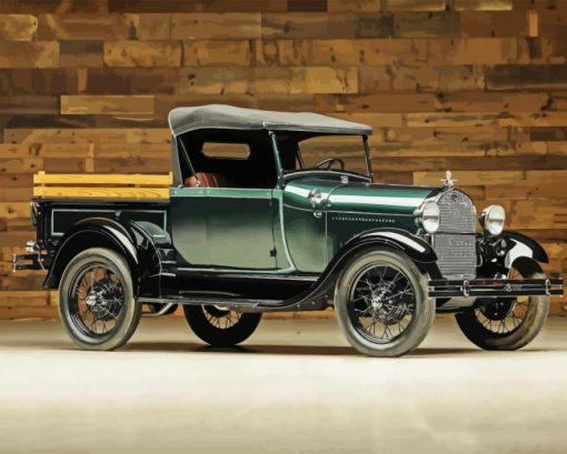 Ford Model A Pickup Roadster Paint By Numbers