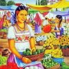 Fruit Seller Girl Paint By Number