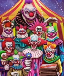 Killer Klowns From Outer Space Paint By Number