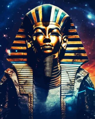 King Tut Pharaoh Paint By Numbers