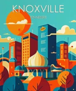 Knoxville City Poster Paint By Numbers