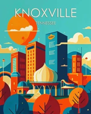 Knoxville City Poster Paint By Numbers