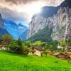 Lauterbrunnen Landscape Paint By Numbers