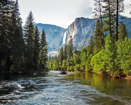 Merced River Paint By Number