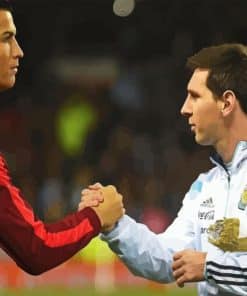 Messi And Ronaldo Paint By Number