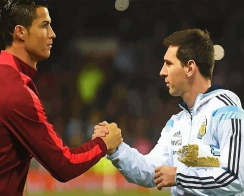 Messi And Ronaldo Paint By Number