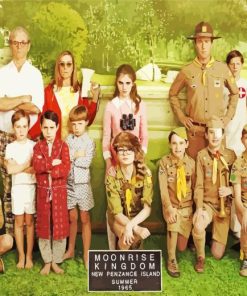 Moonrise Kingdom Characters Paint By Numbers