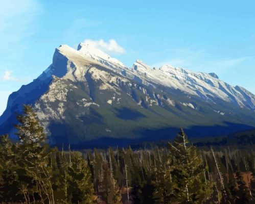 Mount Rundle Paint By Numbers