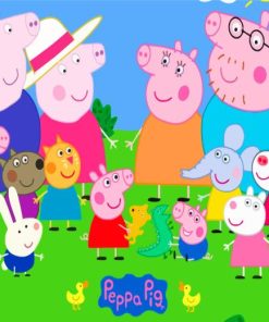 Peppa Pig Characters Paint By Number