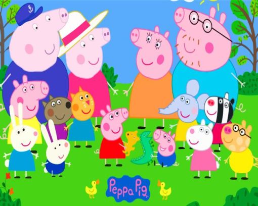 Peppa Pig Characters Paint By Number