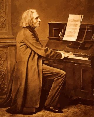 Pianist Franz Liszt Paint By Numbers