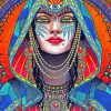 Psychedelic Woman Paint By Number