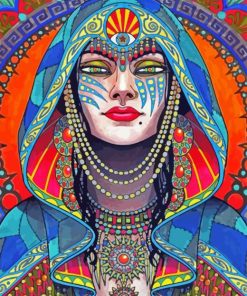 Psychedelic Woman Paint By Number