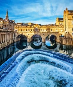 Pulteney Bridge In Bath Paint By Number