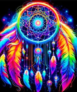 Rainbow Dream Catcher Paint By Number