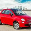 Red Fiat 500 Car Paint By Number