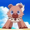 Rockruff Pokemon Paint By Numbers