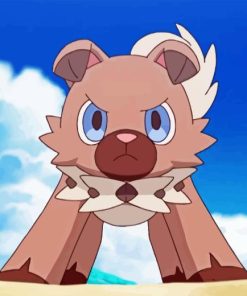 Rockruff Pokemon Paint By Numbers