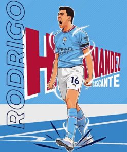 Rodri Football Player Poster Paint By Number