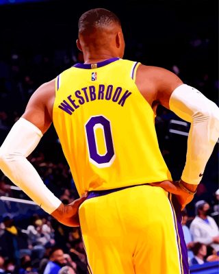 Russell Westbrook Lakers Paint By Number