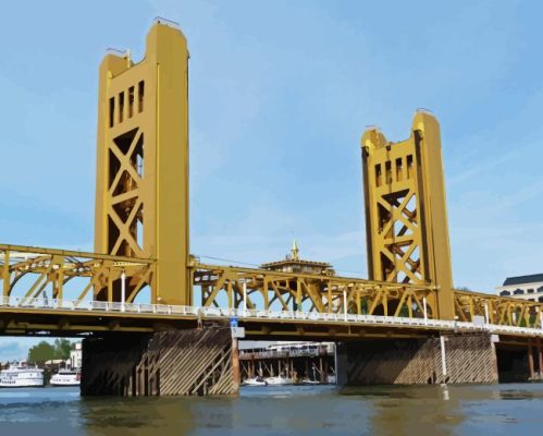 Sacramento Bridge Paint By Numbers