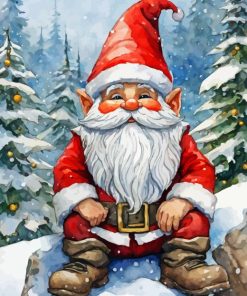 Santa Christmas Dwarf Paint By Numbers