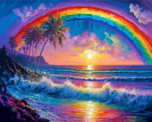 Sea Rainbow Paint By Number