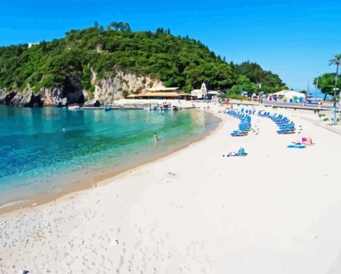 Sidari Beach Paint By Numbers