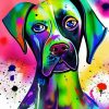 Splatter Dog Paint By Number