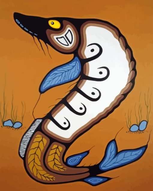 Sturgeon Fish Art Paint By Numbers