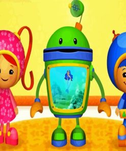 Team Umizoomi Characters Paint By Number