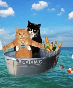 Titanic Cat Paint By Numbers