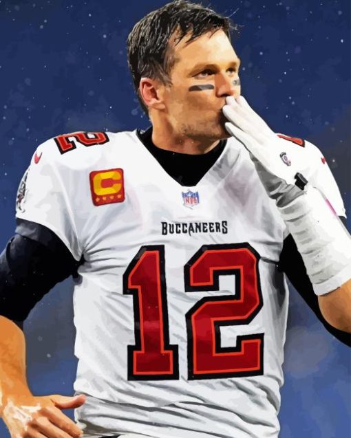 Tom Brady Player Paint By Numbers