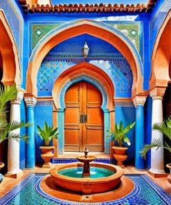 Traditional Moroccan House Paint By Number